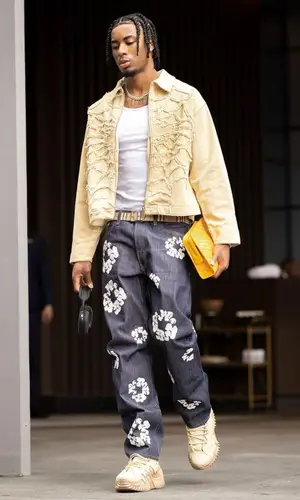David Duke Jr wearing Burberry belt
