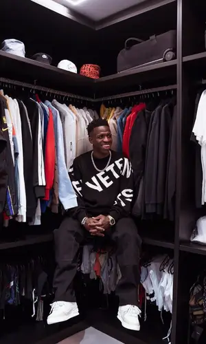 Vinicius Jr wearing Vetements sweatshirt