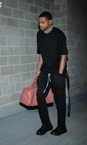 De'Aaron Fox wearing Rick Owens pants