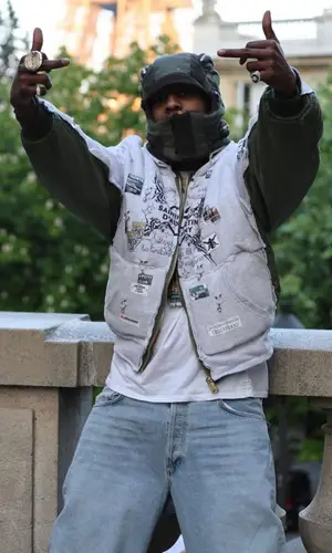 ASAP Rocky wearing Kusikohc hat