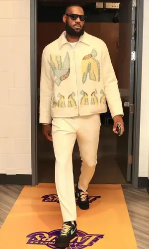 LeBron James wearing Jil Sander jacket