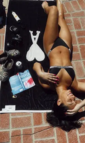 Avani Gregg wearing Victoria's Secret swimwear