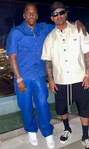 Pusha T wearing Bottega Veneta shirt