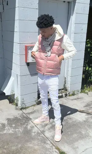 Nardo Wick wearing Amiri jeans