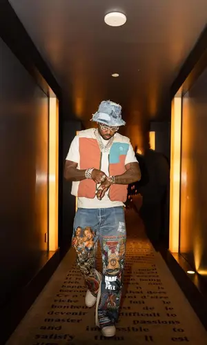 Fabolous wearing Gallery Dept. hat
