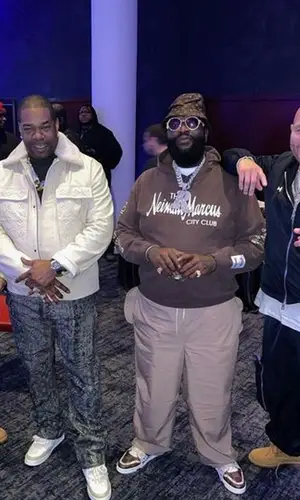 Rick Ross wearing Neiman Marcus hoody