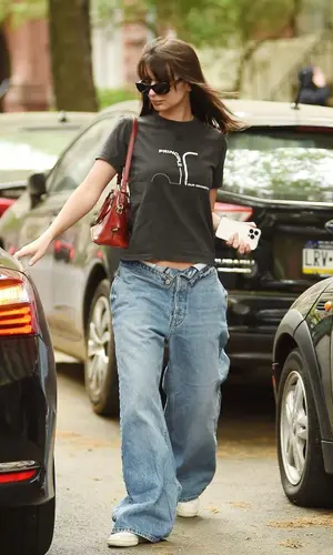 Emily Ratajkowski wearing Versace eyewear