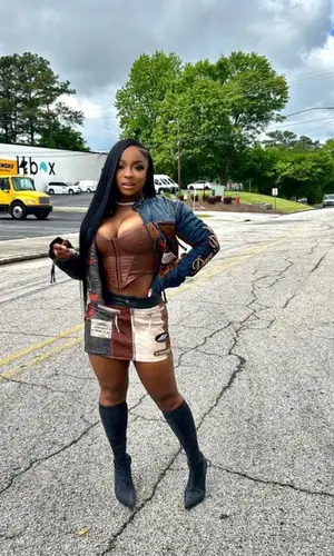 Reginae Carter wearing Jaded London jacket