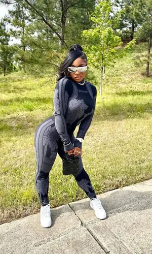 Reginae Carter wearing Prada eyewear