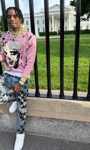 Soulja Boy wearing KidSuper sweater