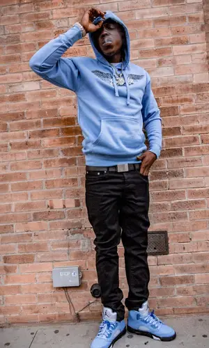Bobby Shmurda wearing Addicted II Success hoody