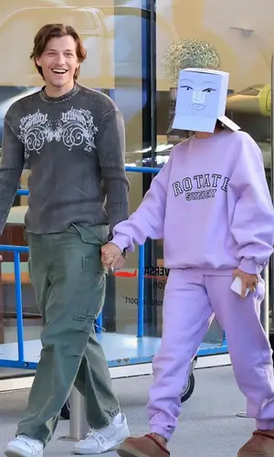 Millie Bobby Brown wearing Rotate Birger Christensen sweatshirt