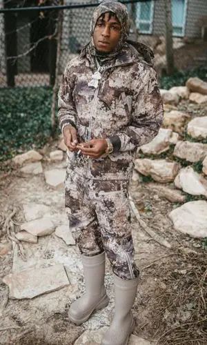NBA YoungBoy wearing Cabela's pants