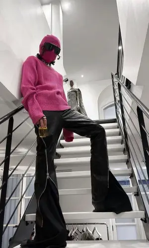 No Cap wearing Rick Owens pants