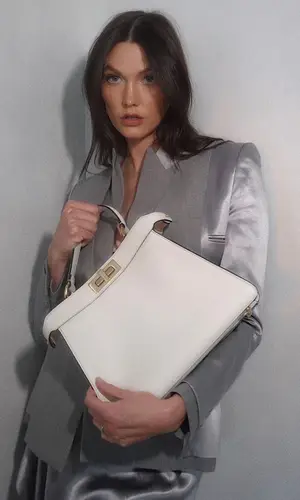 Karlie Kloss wearing Fendi jacket