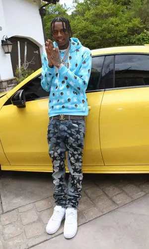 Soulja Boy wearing Soulja Boy Merch hoody