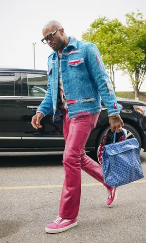 PJ Tucker wearing Cout De La Liberte jacket