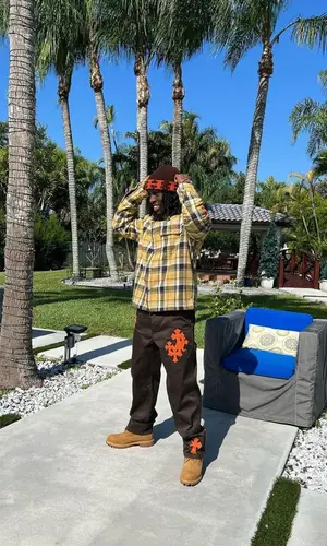 Kai Cenat wearing Timberland boots