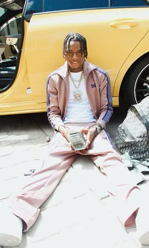 Soulja Boy wearing Needles pants