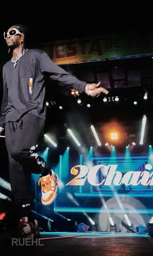 2 Chainz wearing Chrome Hearts sock