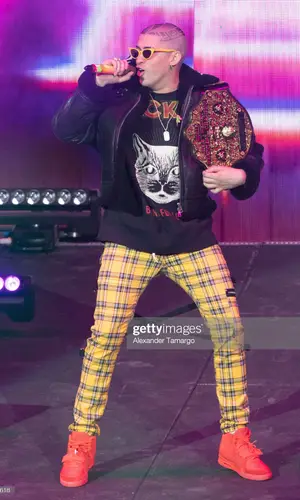 Bad Bunny wearing Gucci t-shirt