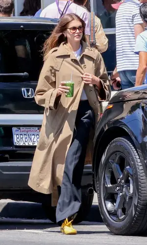Kaia Gerber wearing Oliver Peoples eyewear