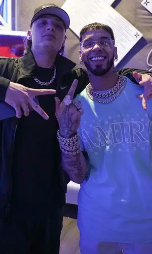 Anuel AA wearing Richard Mille watch