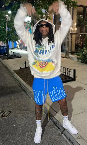 Young M.A’s Outfit in Rhude Hoodie & Nike Sneakers (2023)