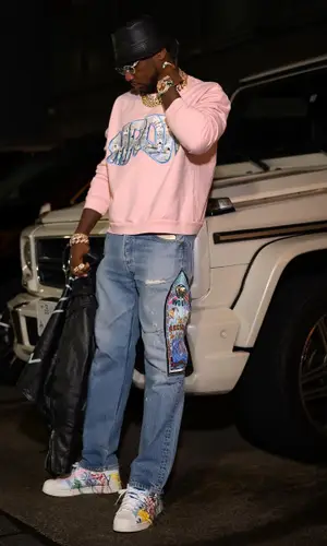 Fabolous wearing Who Decides War sweater