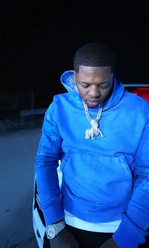 Lil Zay Osama wearing Amiri hoody