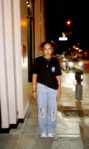 Avani Gregg wearing B.B. Simon belt