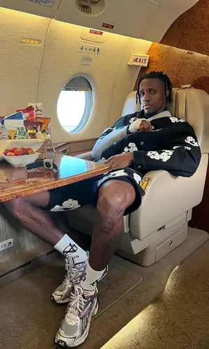Wilfried Zaha wearing Balenciaga sneakers