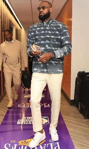 LeBron James wearing Jil Sander shirt