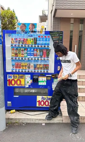 Lil Tecca wearing Balenciaga pants