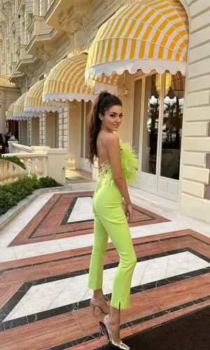 Hande Erchel’s Outfit in Cult Gaia Top & Saint Laurent Sandals (2023)