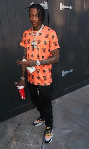 Soulja Boy wearing Soulja Boy Merch t-shirt