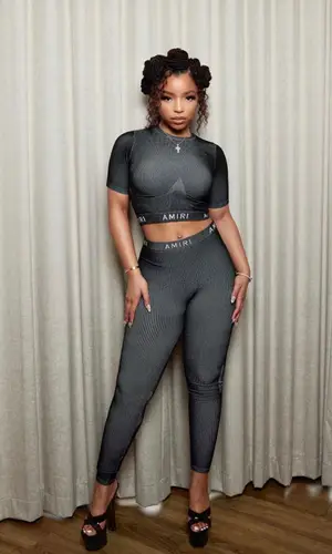 Chloe Bailey wearing Amiri pants
