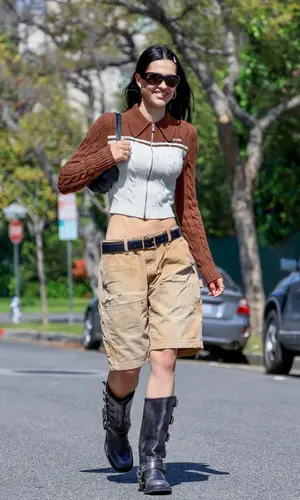 Amelia Gray Hamlin wearing Miu Miu boots