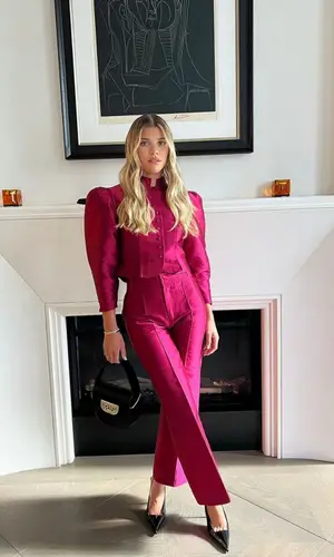 Sofia Richie wearing Saint Laurent sandal
