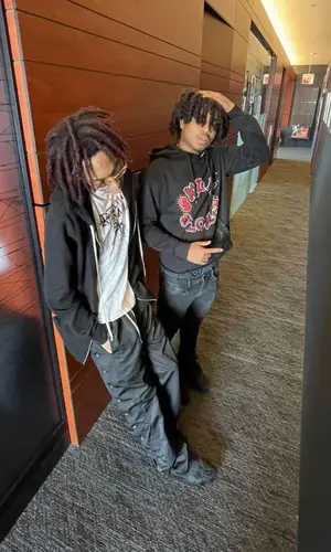 Lil Tecca wearing Rick Owens hoody