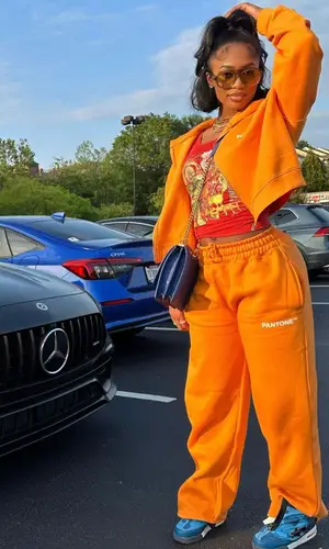 Dess Dior wearing A Bathing Ape sneakers