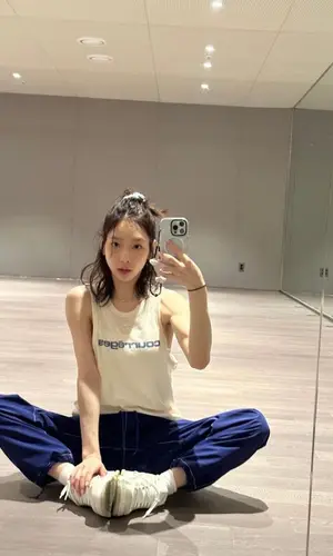 TaeYeon wearing Courreges top