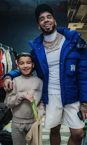 Anuel AA wearing Amiri sock