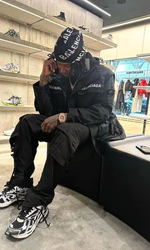 Moneybagg Yo’s Outfit in Balenciaga Hat (2023)