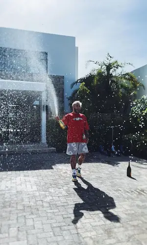 Jake Paul wearing Nike sock