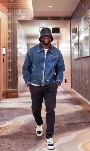 Kevin Hart wearing Prada hat