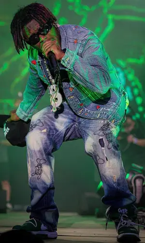 Lil Uzi Vert wearing Rick Owens eyewear