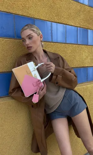 Elsa Hosk’s Outfit in Prada Top (2023)