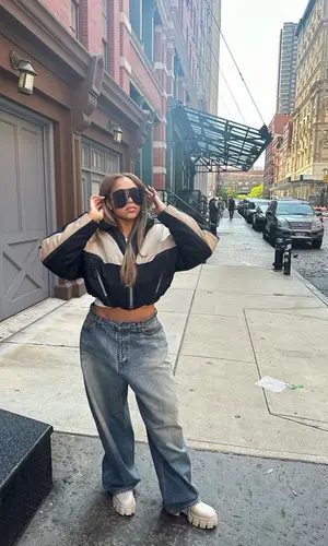 Jordyn Woods wearing Gucci eyewear