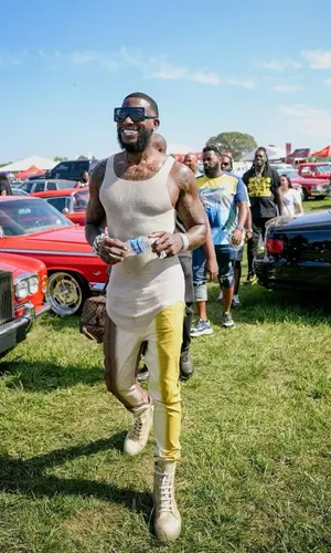 Gucci Mane wearing Rick Owens jeans